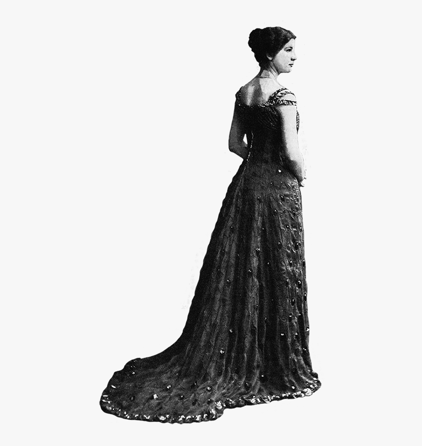 Gown Cocktail Dress Shoulder Fashion - Png Transparent Victorian Girl, Png Download