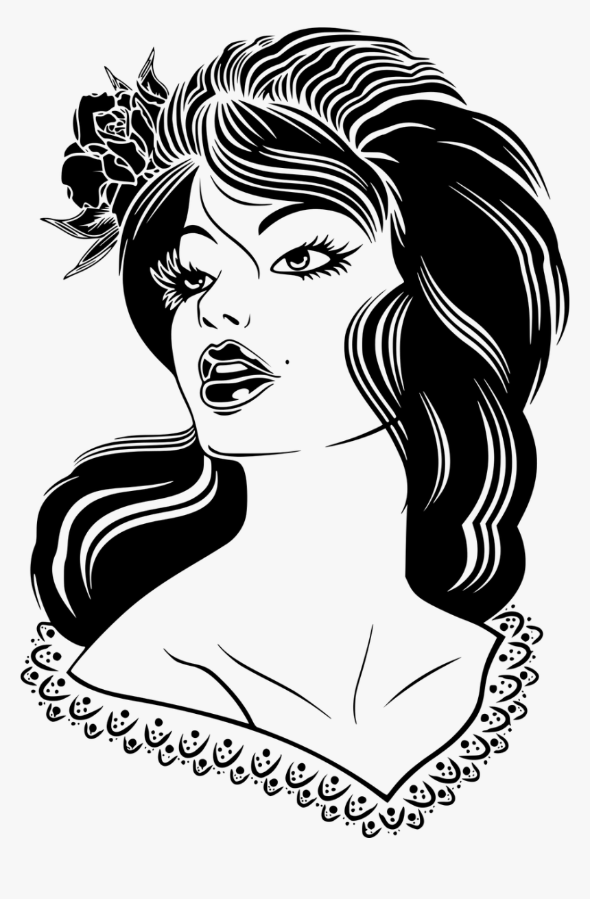 Senorita Drawing, HD Png Download