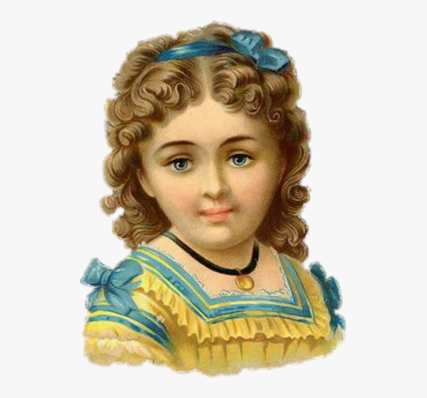 Vintage, Cute, Victorian, Girl, Woman, Antique, Page - Pintura De Menina Vitoriana, HD Png Download