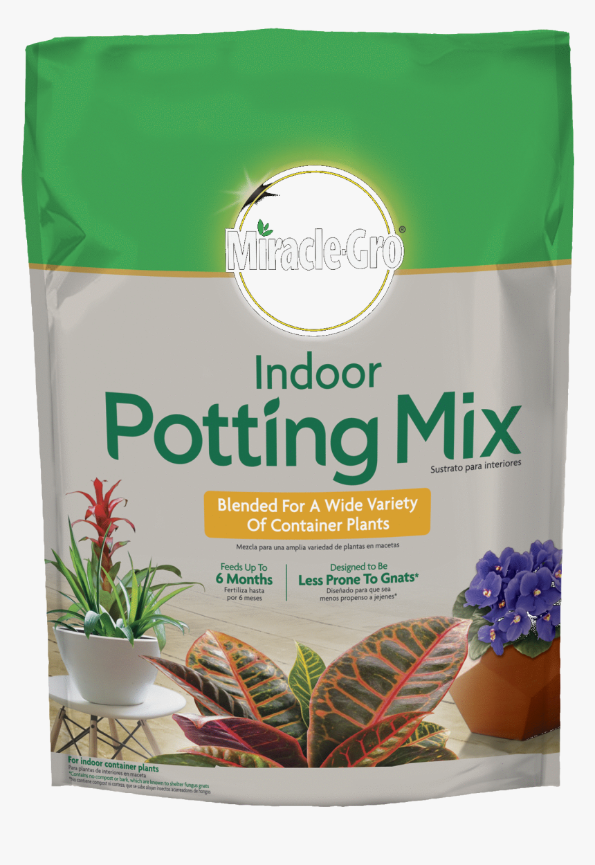 Miracle-gro® Indoor Potting Mix 
 Class - Miracle Gro Indoor Potting Mix, HD Png Download