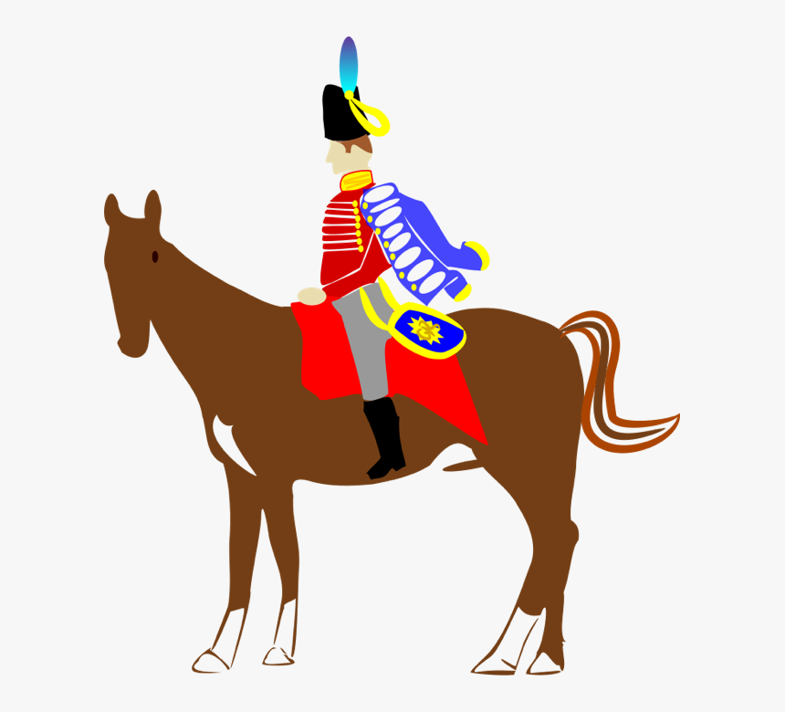 Horse Clipart - Cartoon Men On Horses, HD Png Download