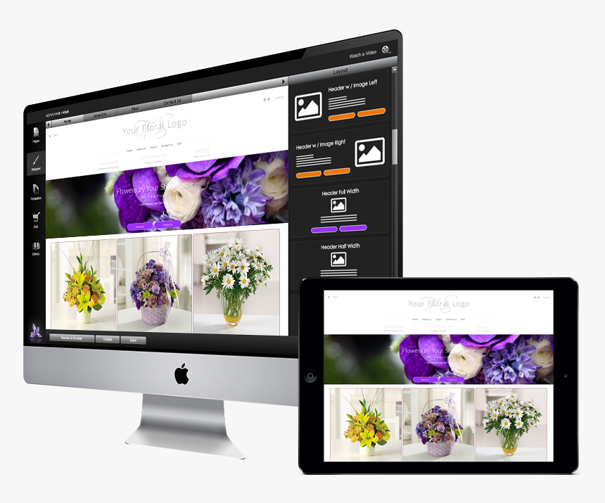 Florist Websites - Led-backlit Lcd Display, HD Png Download