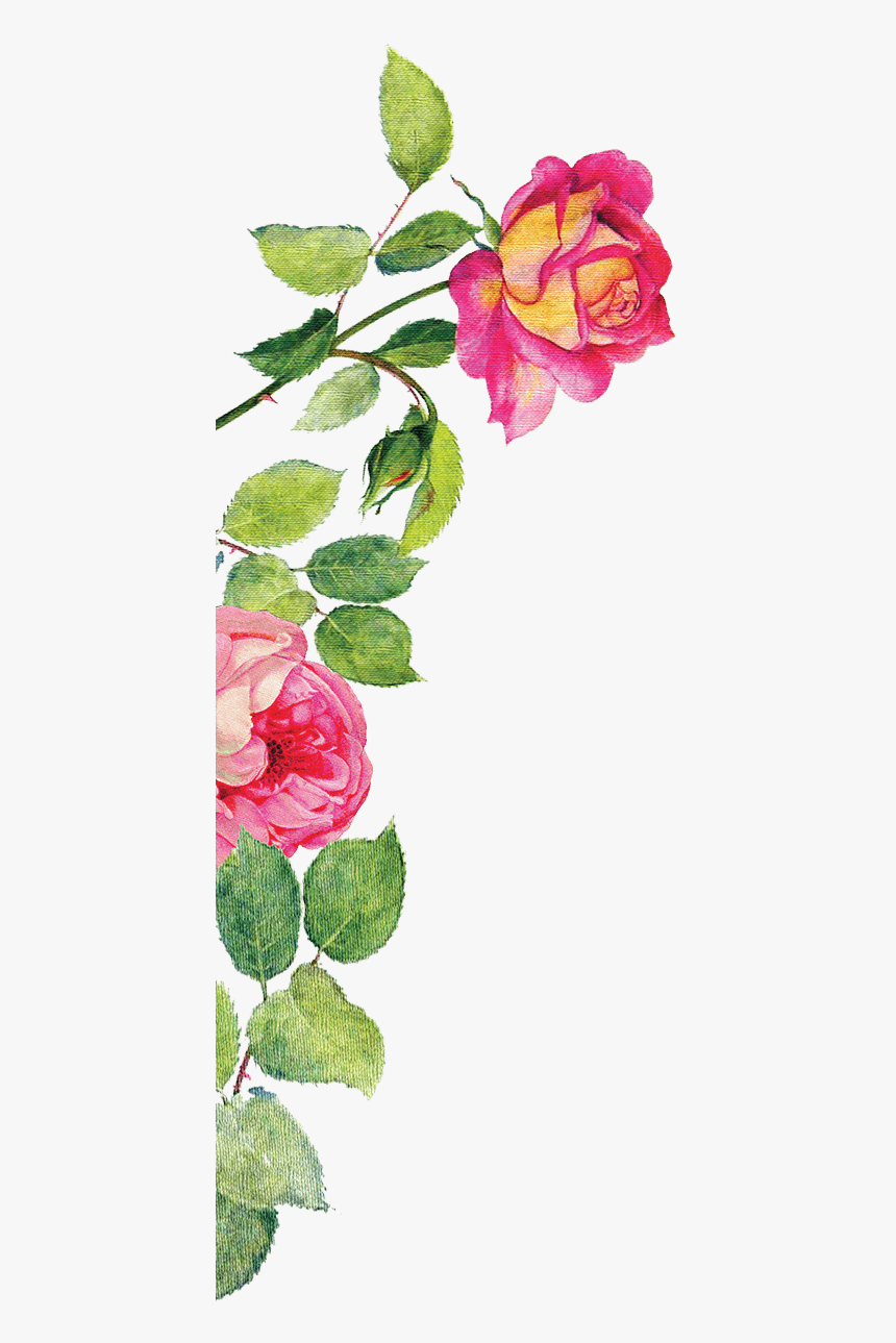 Watercolor Flowers Hr Transparent, HD Png Download