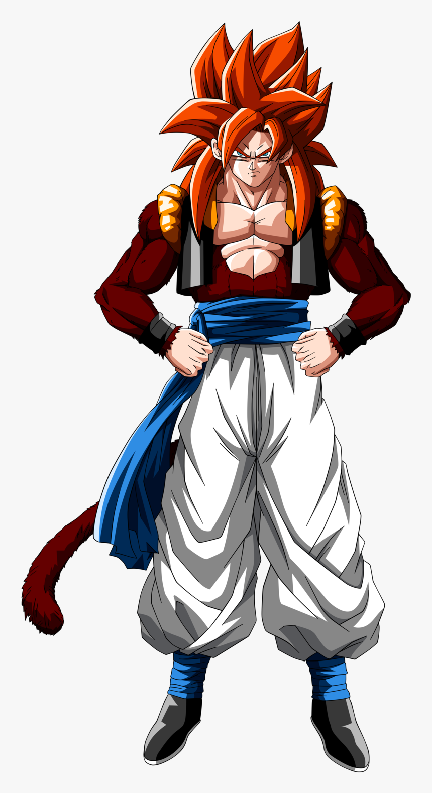Dragon Ball Z Gogeta Ssj4, HD Png Download
