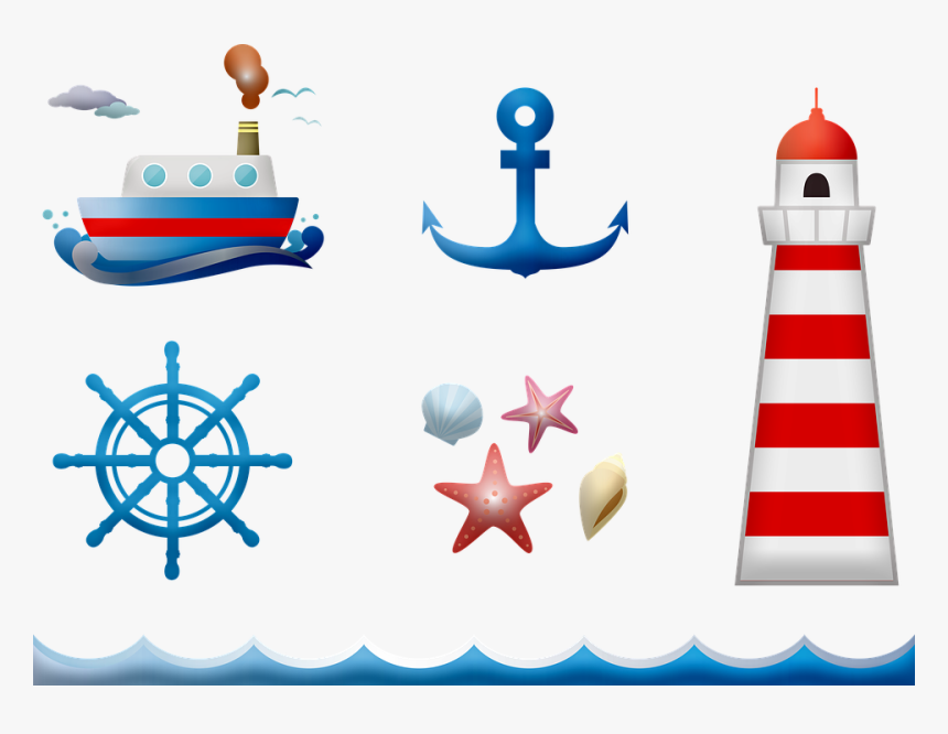 Nautica Clip Art, Nautica Banner, Zigolo, Barca A Vela - Transparent Nautical Theme Png, Png Download