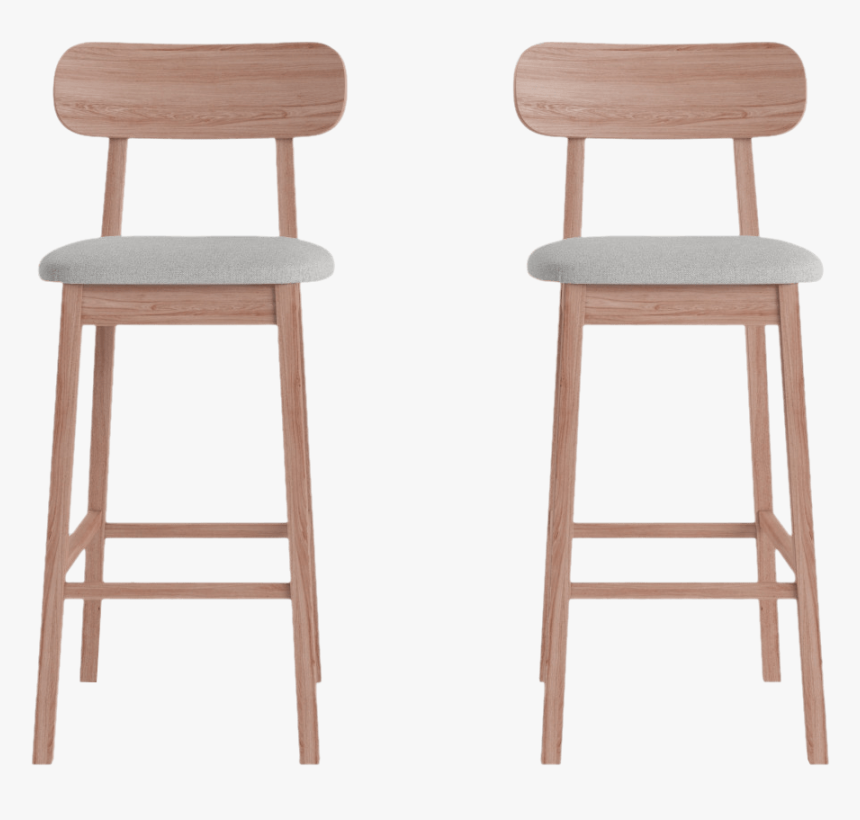 Piccolo Set Of 2 Bar Stools - Transparent Background Bar Stool Png, Png Download