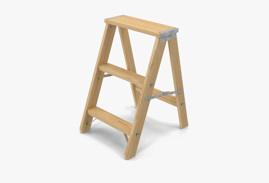 Wooden Ladder Png Image Background - Transparent Background Stool Png, Png Download