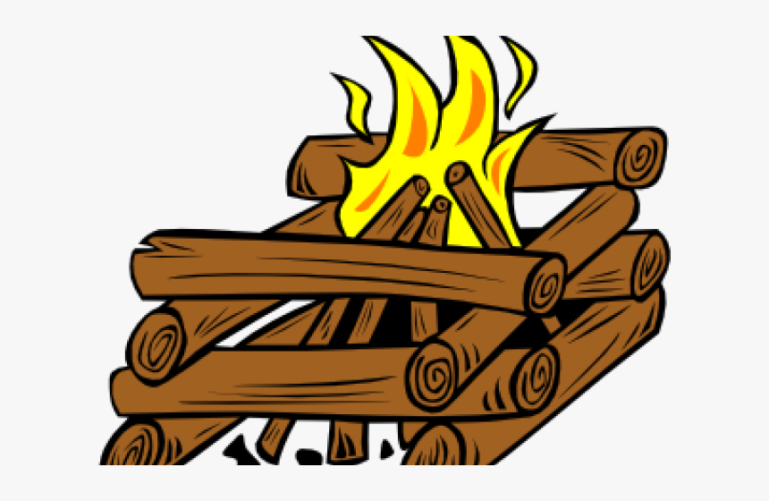 Wood Pile Cliparts - Campfire Clip Art, HD Png Download