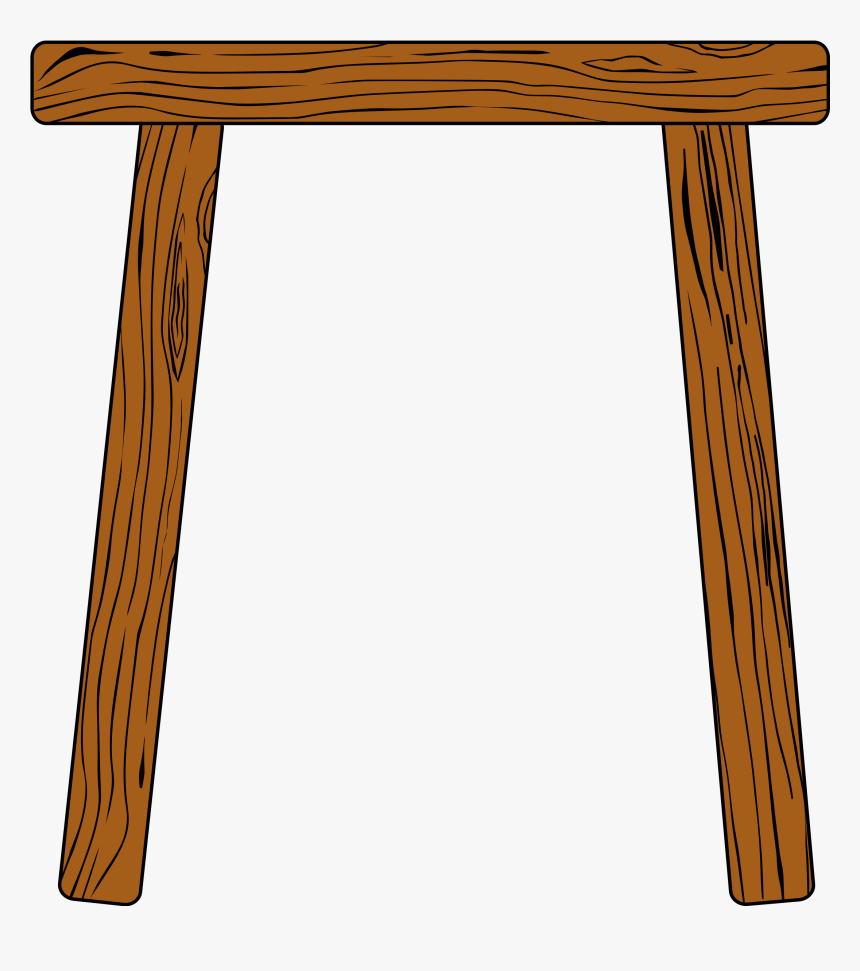 Angle,stool,end Table - Wooden Beams Clipart, HD Png Download