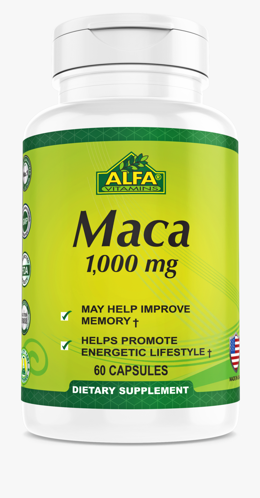 Ginseng Ginkgo Biloba , Png Download - Alfa Vitamins, Transparent Png