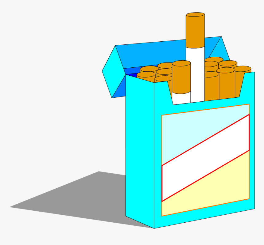 Clip Art Cigarettes Free Stock Photo - Cigarette Packet Clipart, HD Png Download