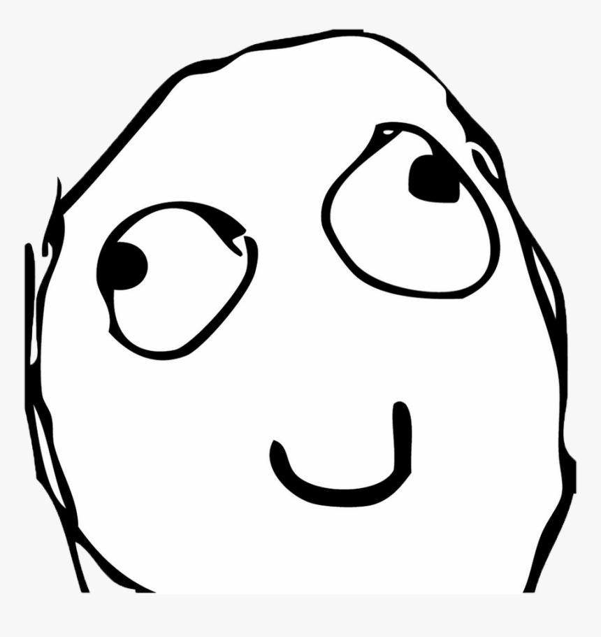 Rage Comic Happiness Internet Meme Portable Network - Cartoon, HD Png Download