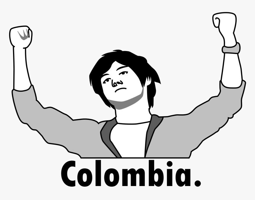 Colombia Rage Face - Illustration, HD Png Download