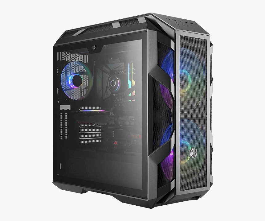 Powered By Asus X570 Tower Gaming Desktop - Cooler Master Mastercase H500m, HD Png Download