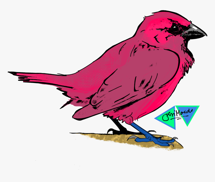 Km Toons Pink Sparrow - Pink Sparrow, HD Png Download