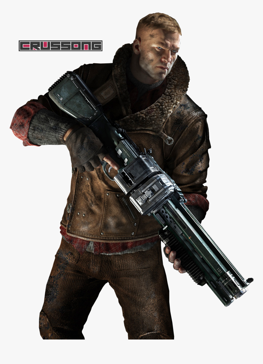 Transparent First Person Gun Png - Wolfenstein 2 The New Colossus Png, Png Download