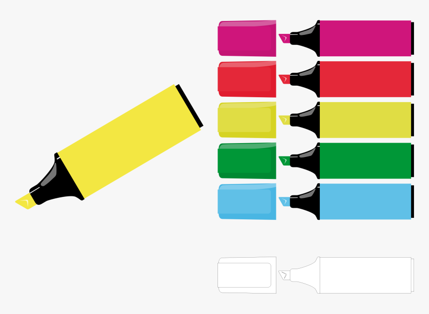 Transparent Crayola Png - Highlighter Pen Highlighter Clipart, Png Download