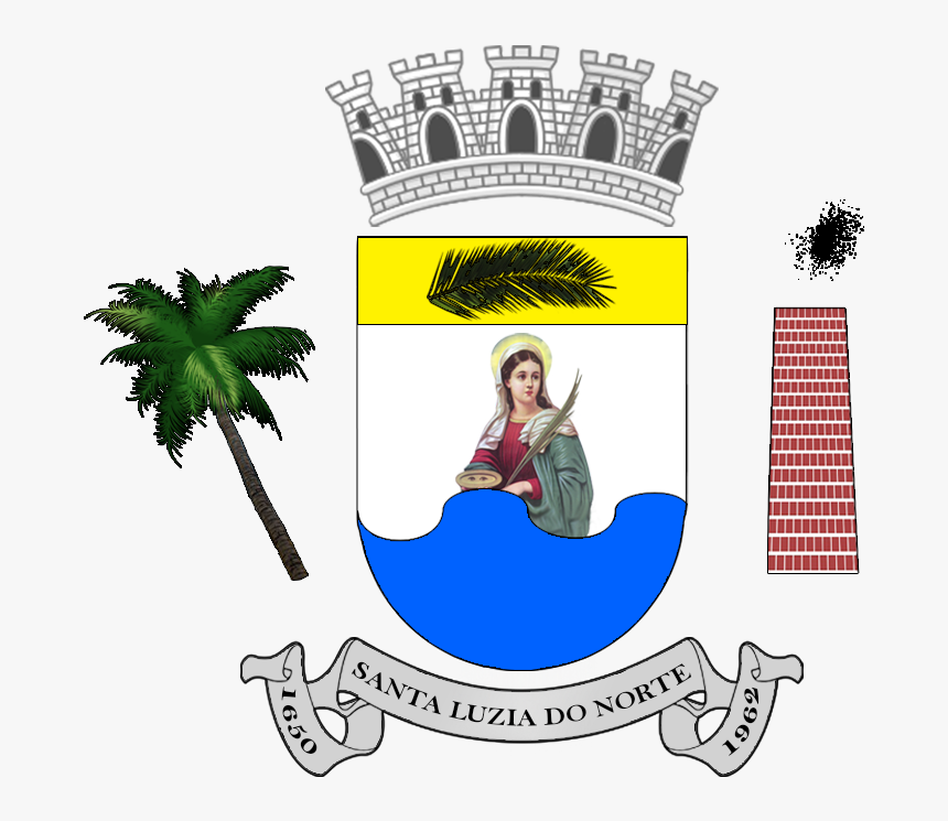 Brasão De Santa Luzia Do Norte - Comuna De San Clemente, HD Png Download