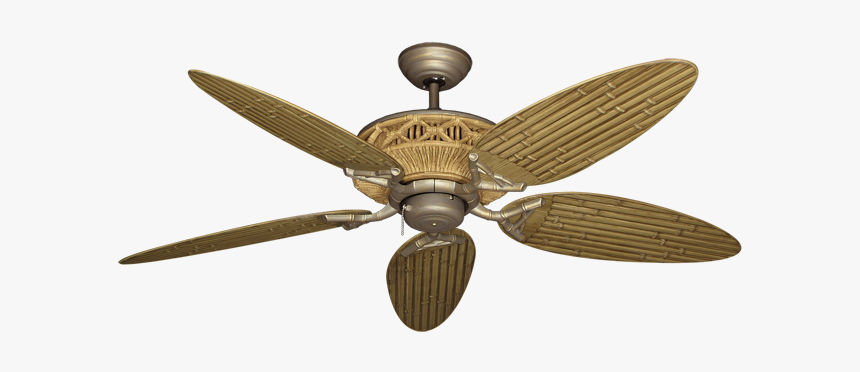 Picture Of Tiki Antique Bronze With - Tiki Ceiling Fan, HD Png Download