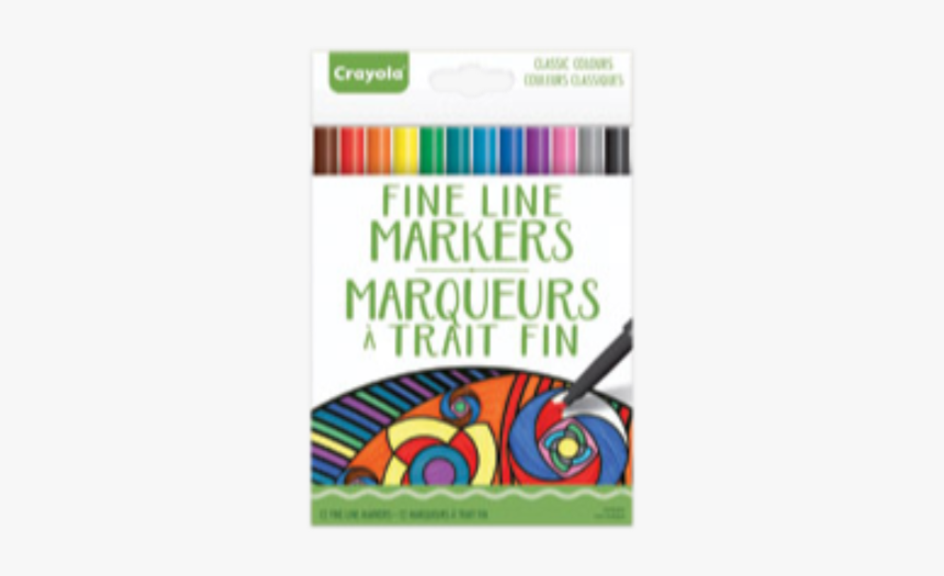 Product Image 43214 
							title Crayola® Fine Line - Crayola Fine Line Markers, HD Png Download