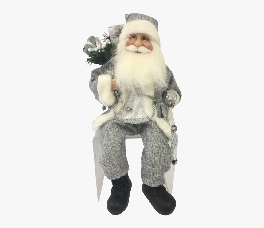 Santa Sitting Png, Transparent Png