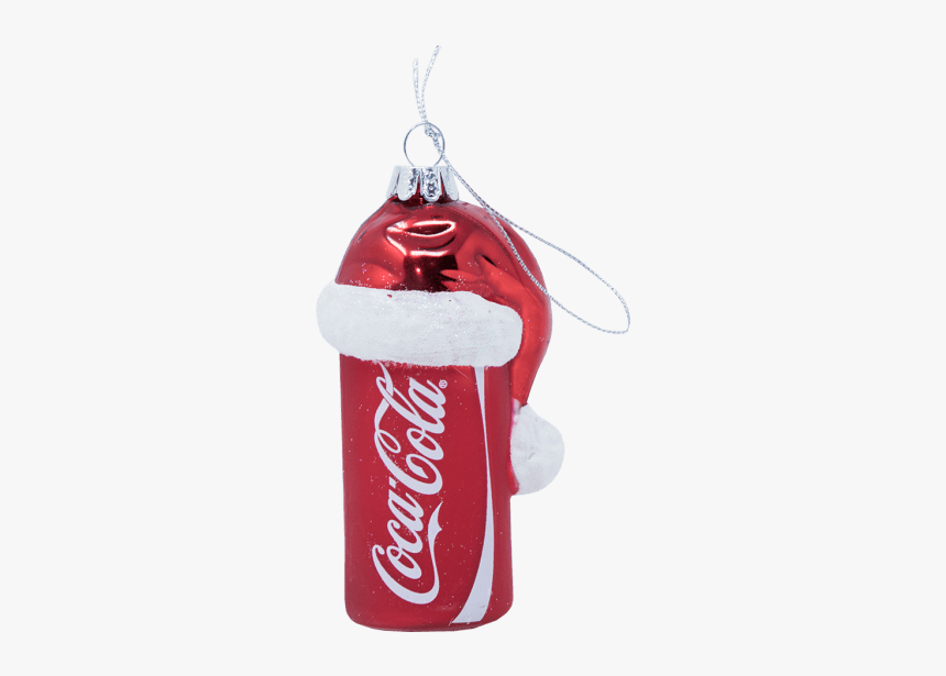 Coca-cola Can With Santa Hat Glass Ornament - Coca Cola Aesthetic Png, Transparent Png