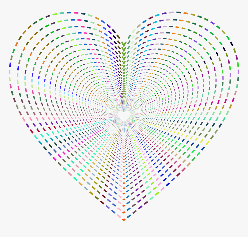 Dashed Line Art Heart Tunnel No Background Clip Arts - European Union Political Families, HD Png Download