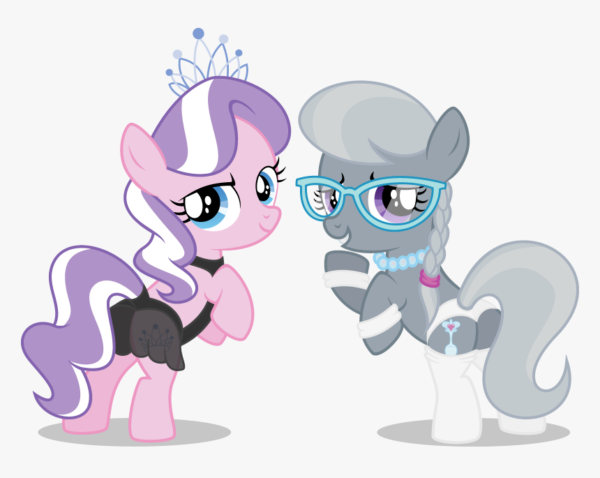 Pony Horse Pink Mammal Cartoon Vertebrate Horse Like - My Little Pony Diamond Tiara And Silver Spoon, HD Png Download