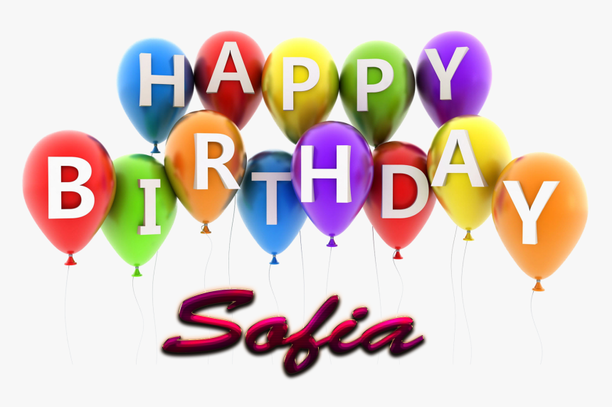Sofia Happy Birthday Balloons Name Png - Happy Birthday Morgan, Transparent Png