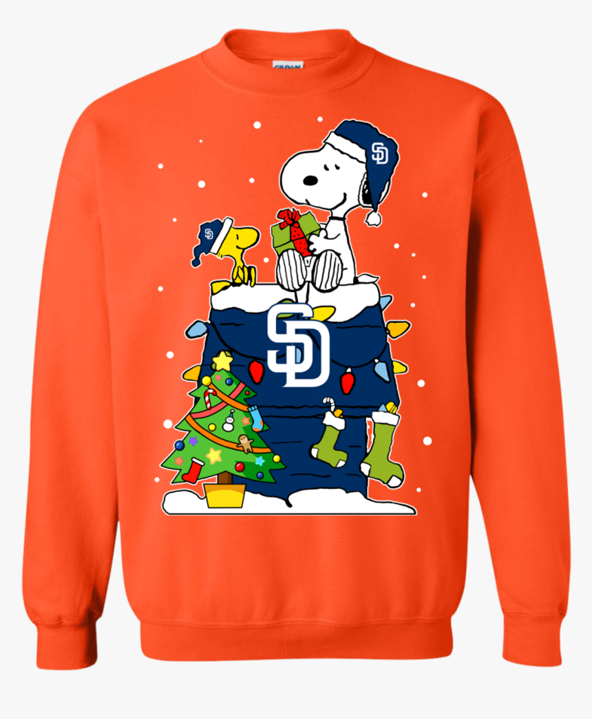 Get Now San Diego Padres Snoopy Ugly Christmas Sweaters - Sweatshirt, HD Png Download