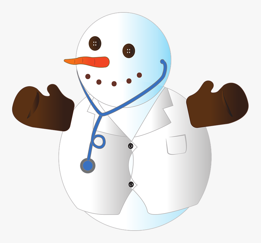 Snowman, Christmas, Doctor, Vector - Vector Graphics, HD Png Download