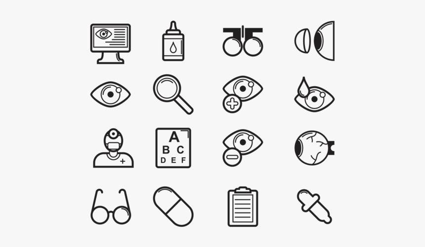 Eye Doctor Icons Vector - Objects Of Personal Hygiene, HD Png Download