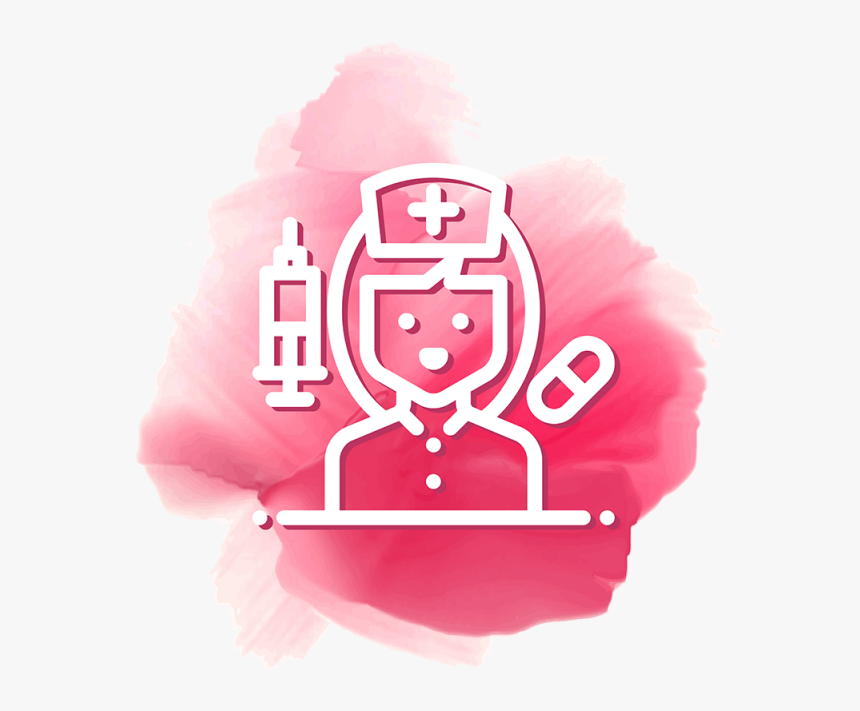 Nurse Doctor Vector Icon, Assistant, Banner, Date Png - Nurse Icon Png Pink, Transparent Png