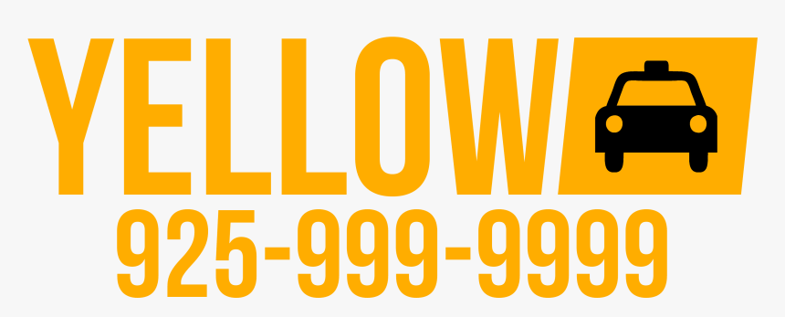 Yellow Cab Tri Valley Logo And Phone Number 925 999 - Taxi Phone Number, HD Png Download