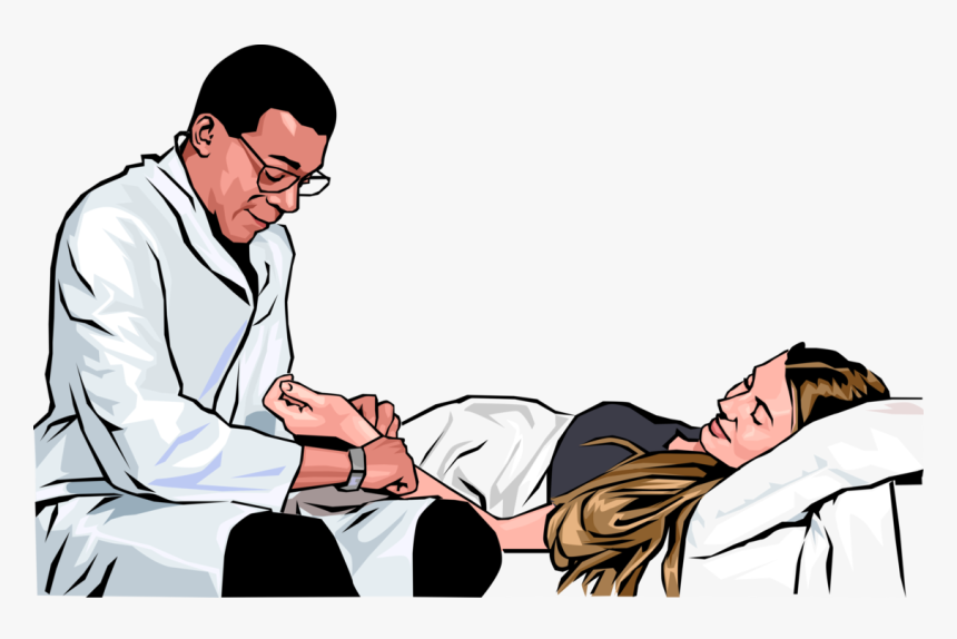Vector Illustration Of Health Care Professional Doctor - Sitting, HD Png Download