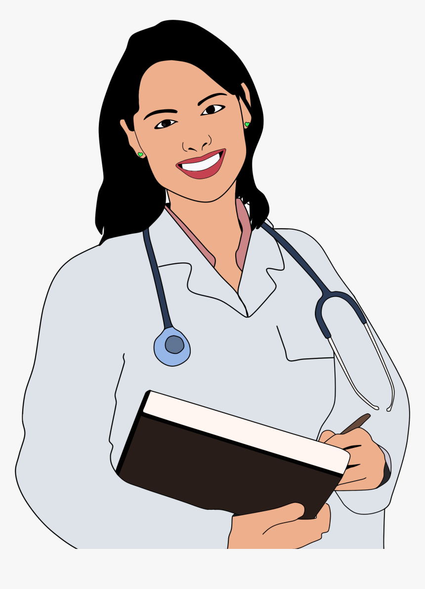 Standing,shoulder,woman - Woman Doctor Clipart Png, Transparent Png