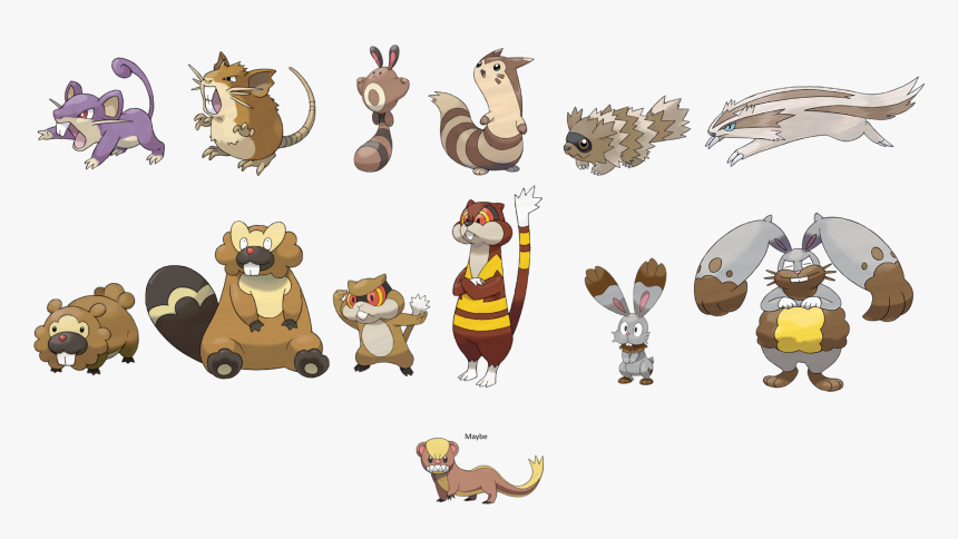 Bidoof Vs Rattata, HD Png Download