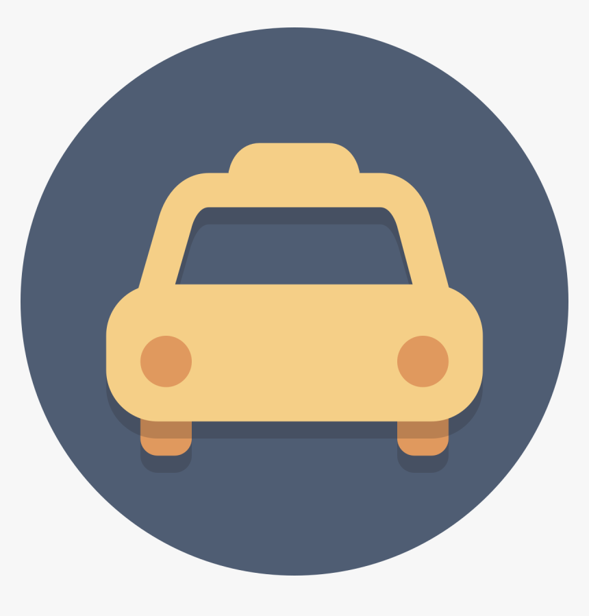 Taxi Icon Circle, HD Png Download