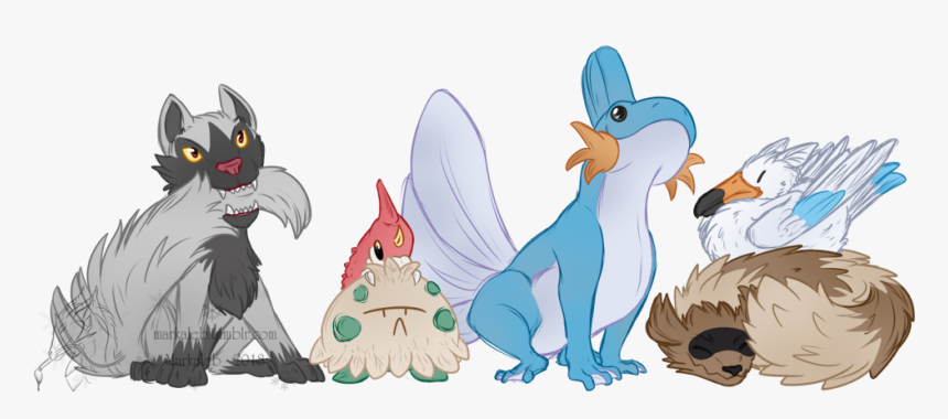 Nuzlock Starter Team - Cartoon, HD Png Download