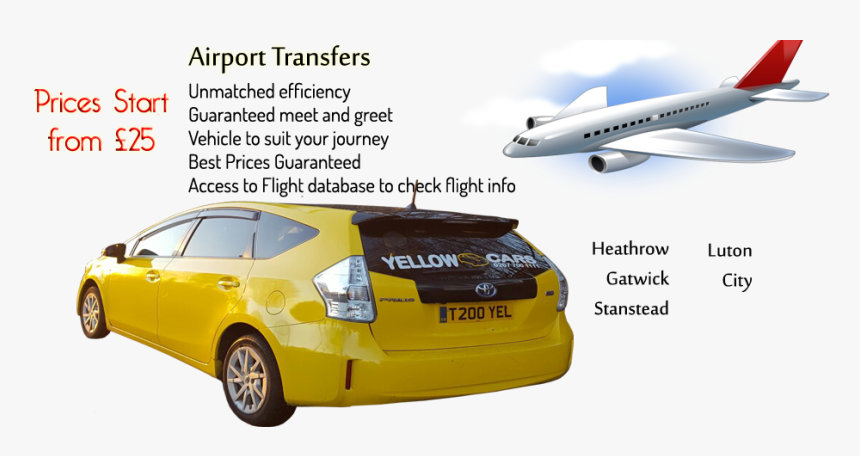 Yellow Cars London, HD Png Download