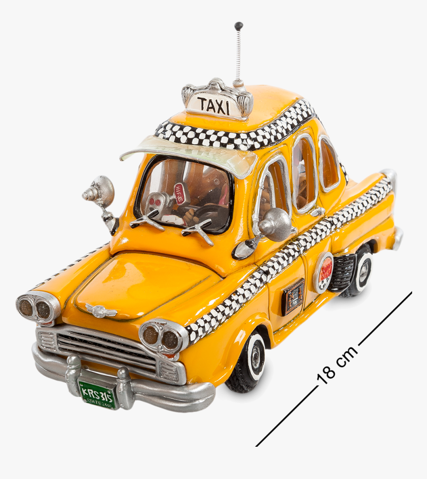 Compact City Classic Car Taxi Model Clipart - Model Car, HD Png Download