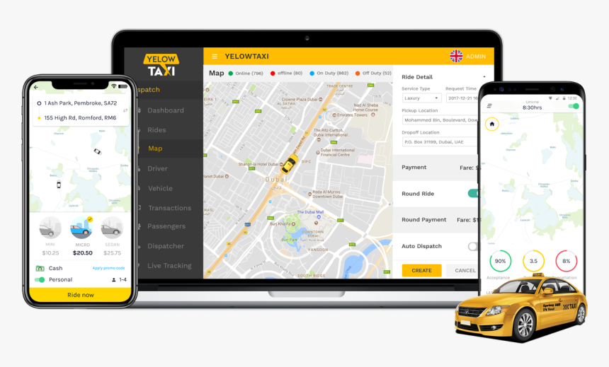 Карта куб лайт ап такси