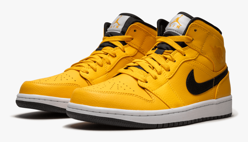 air jordan 1 mid taxi yellow