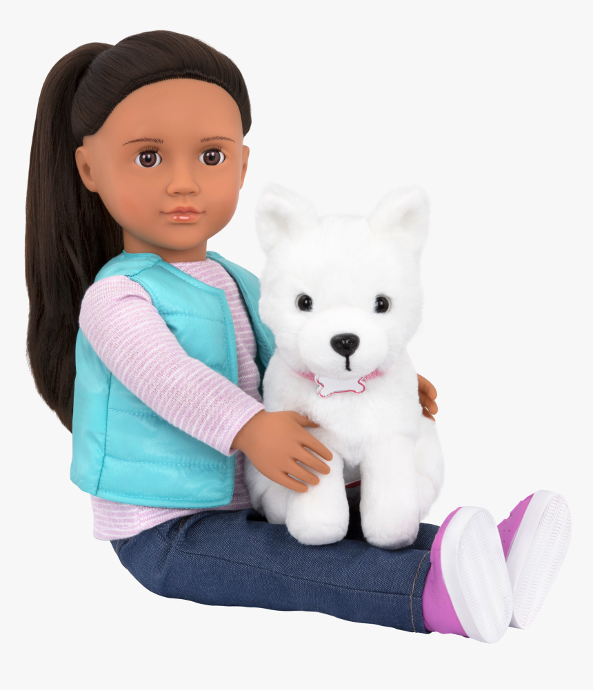 Cassie And Samoyed Sitting, HD Png Download