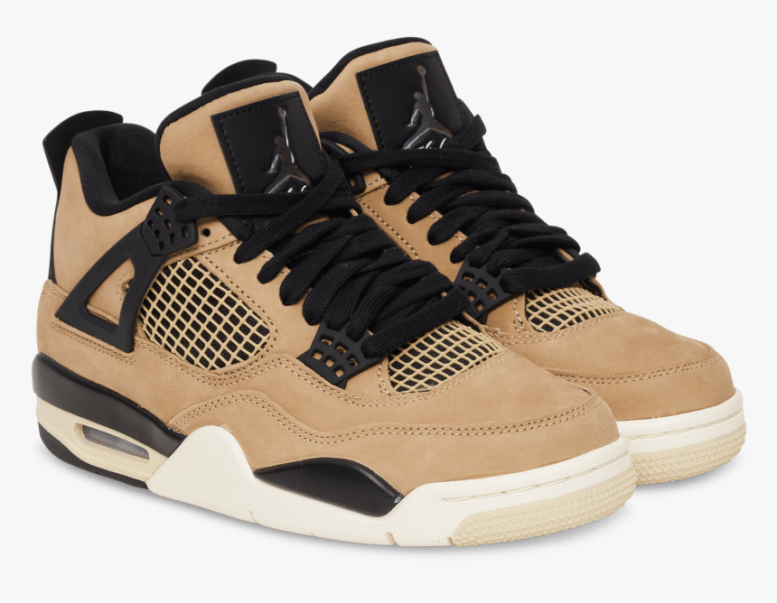 Wmns Air Jordan 4 Retro, Mushroom/multi, Hi-res - Sneakers, HD Png Download