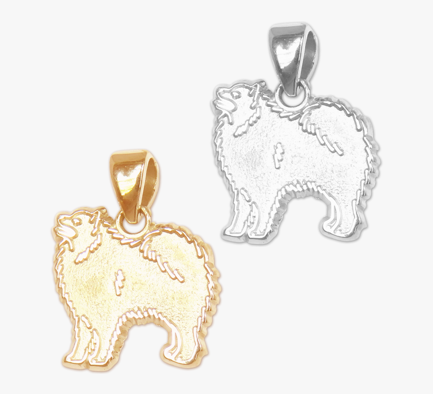 Samoyed Charm Or Pendant In Sterling Silver Or 14k - Pendant, HD Png Download