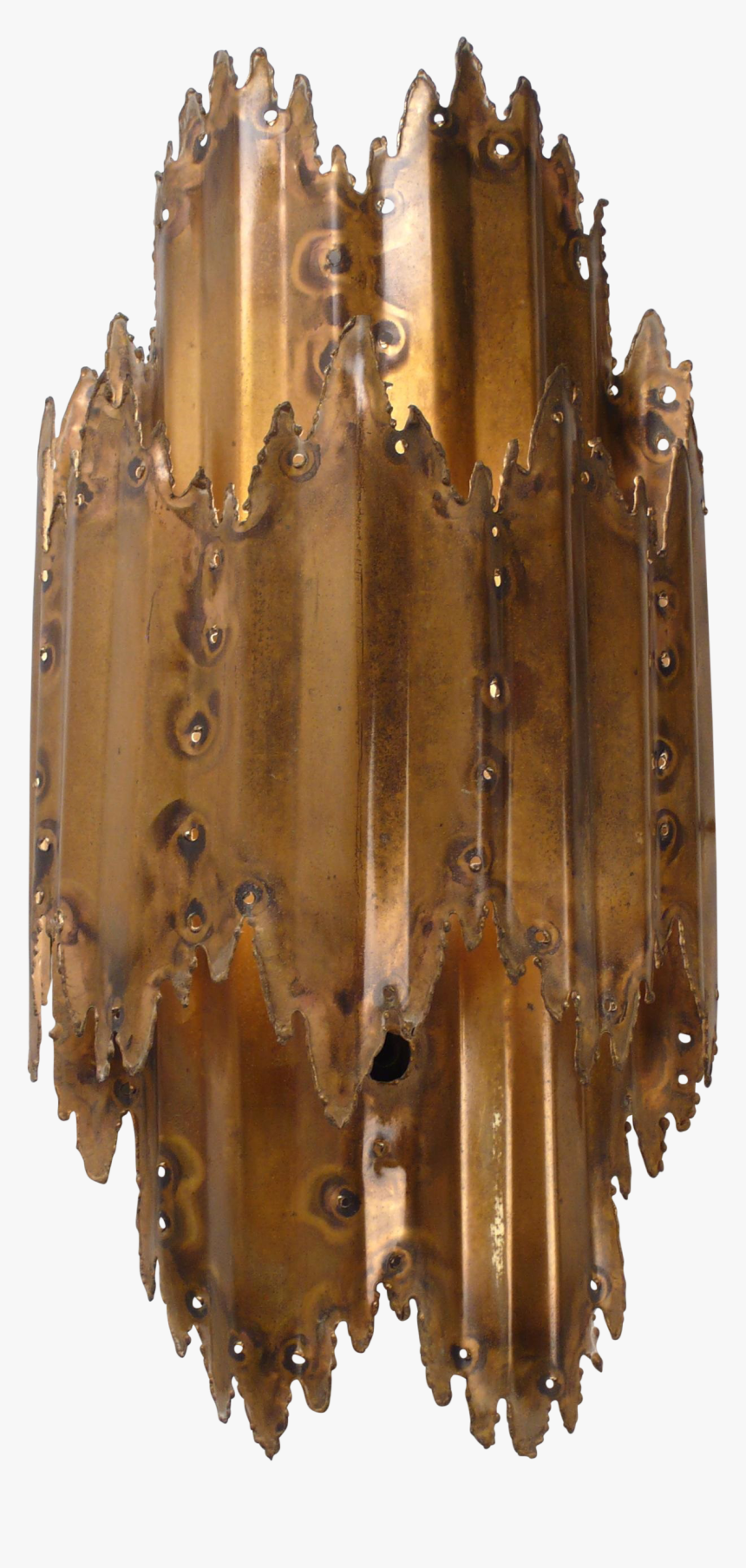 Brutalist Brass Wall Sconce - Wood, HD Png Download