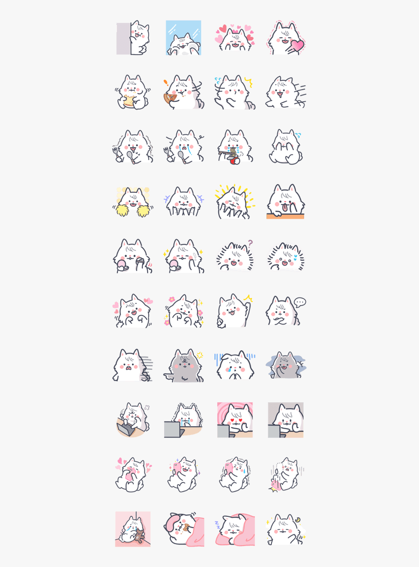 Samoyed Puppy - ダックス フンド の スタンプ, HD Png Download