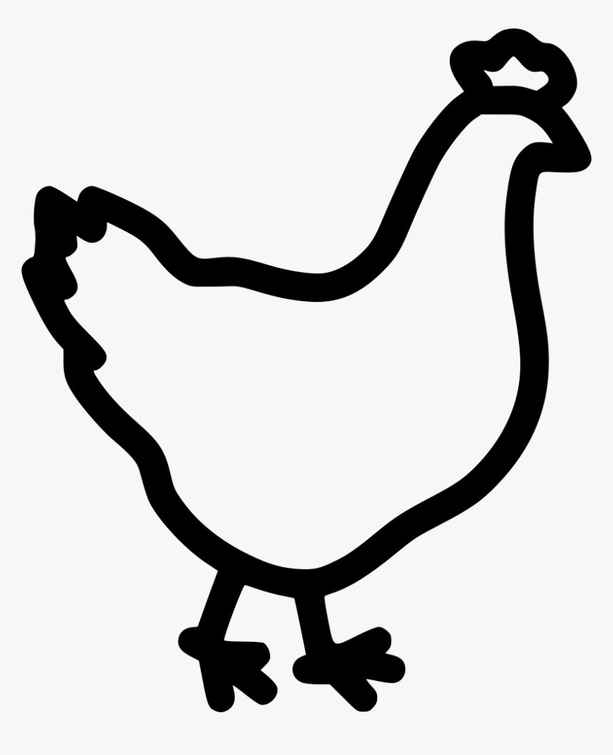 Hen Bird Poultry Chicken Comments - Poultry Icon, HD Png Download