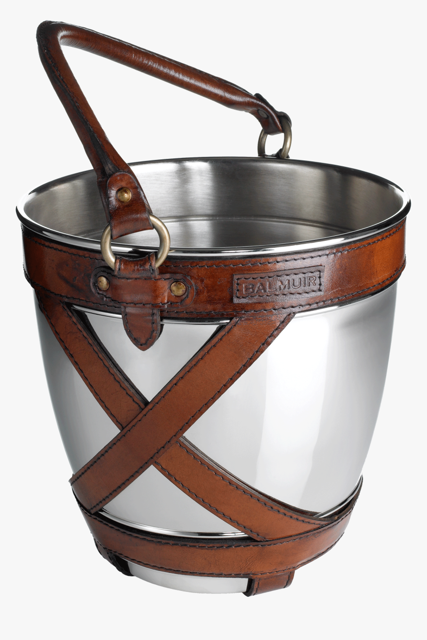 Balmuir Winston Champagne Bucket In Chrome And Leather, - Dutch Oven, HD Png Download